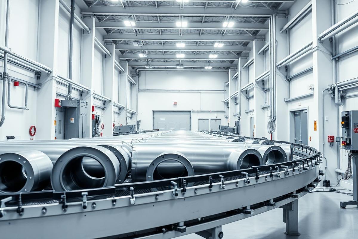 Industrieanlage mit Korrosionsschutzbeschichtung